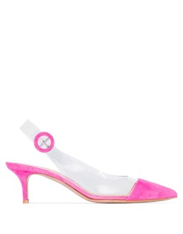 Alice 55mm PVC and suede pumps