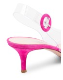 Alice 55mm PVC and suede pumps