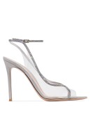 Plexi 115mm crystal-embellished sandals