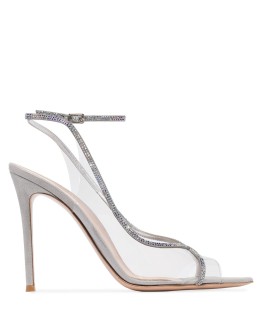 Plexi 115mm crystal-embellished sandals