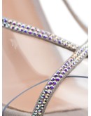 Plexi 115mm crystal-embellished sandals