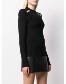 buttoned knitted jumper