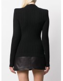 buttoned knitted jumper