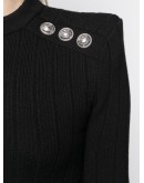 buttoned knitted jumper