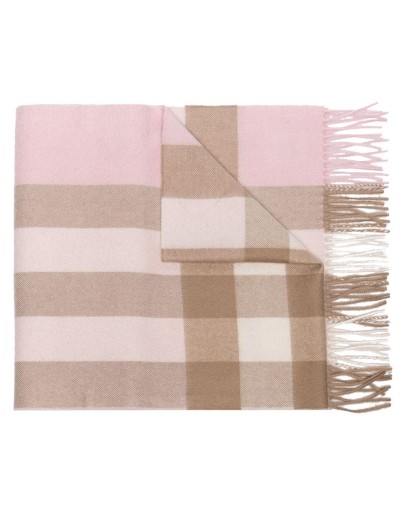 Mega Check cashmere scarf