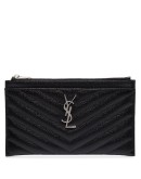 monogram plaque quilted purse