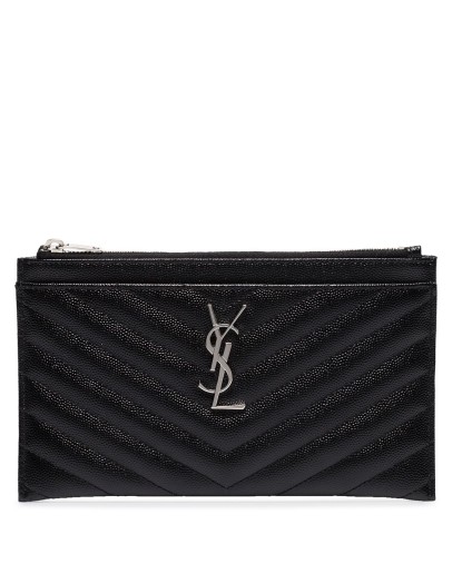 monogram plaque quilted purse
