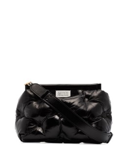 Glam Slam padded leather shoulder bag