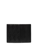 intrecciato weave cardholder