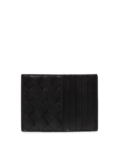 intrecciato weave cardholder