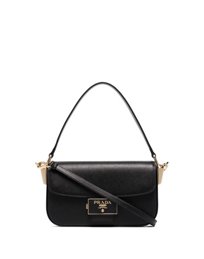 Emblème saffiano leather baguette bag