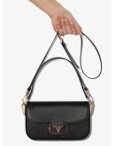 Emblème saffiano leather baguette bag