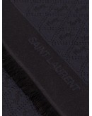 monogram pattern scarf
