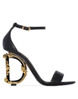 105mm Baroque leather sandals