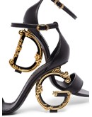 105mm Baroque leather sandals