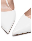 100mm crystal-embellished leather pumps