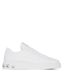 embellished sole lace-up sneakers