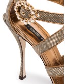 Keira 105mm glitter-effect sandals