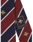 stripe print motif detail tie