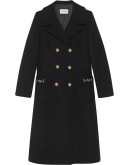 double-breasted mid-length coat