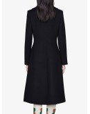 double-breasted mid-length coat