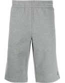 raised logo track shorts