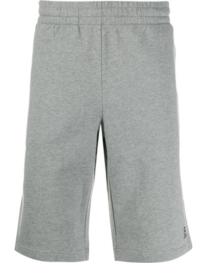 raised logo track shorts