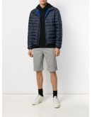 raised logo track shorts