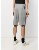 raised logo track shorts