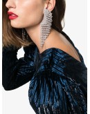 cascade crystal clip earrings