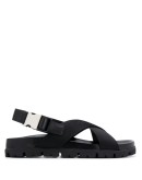 logo-embroidered sandals