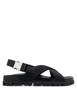 logo-embroidered sandals