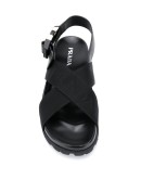 logo-embroidered sandals