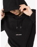 logo-print cotton hoodie