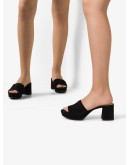 65mm logo-embellished platform mules