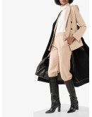 crocodile-effect knee-high boots