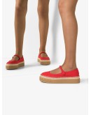 canvas mary jane pumps