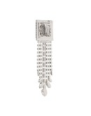 square cascade crystal earrings
