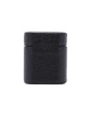 logo-print leather airpods case