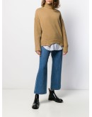 cropped straight leg jeans 