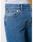 cropped straight leg jeans 
