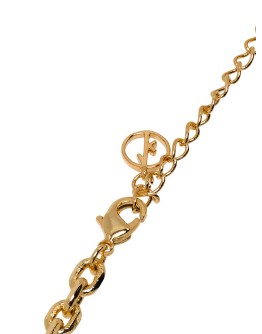 gold-plated Duel pearl necklace