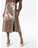 snake print FF motif skirt