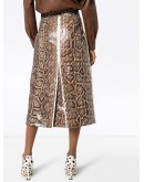 snake print FF motif skirt