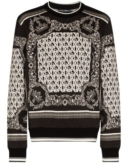 logo bandana print sweatshirt