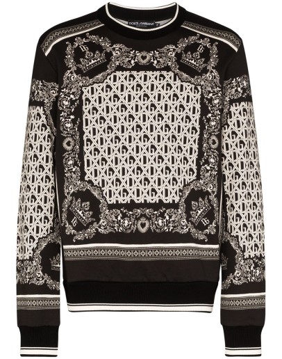 logo bandana print sweatshirt