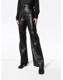 flared leather trousers