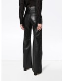 flared leather trousers