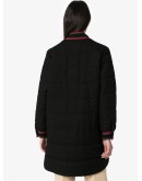 Web stripe tweed coat