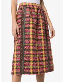 boucle tweed midi skirt